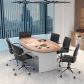 Mesa de Reunião Semi Oval